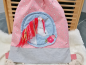 Preview: Einhorn Button mit Wollmähne - doodle Stickdatei