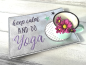 Preview: Keep Calm and do Yoga Spruch - Stickdatei