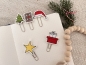 Preview: Weihnachtliche Planner Clips - ITH-Stickdatei