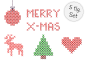 Preview: Weihnachts Set - Kreuzstich