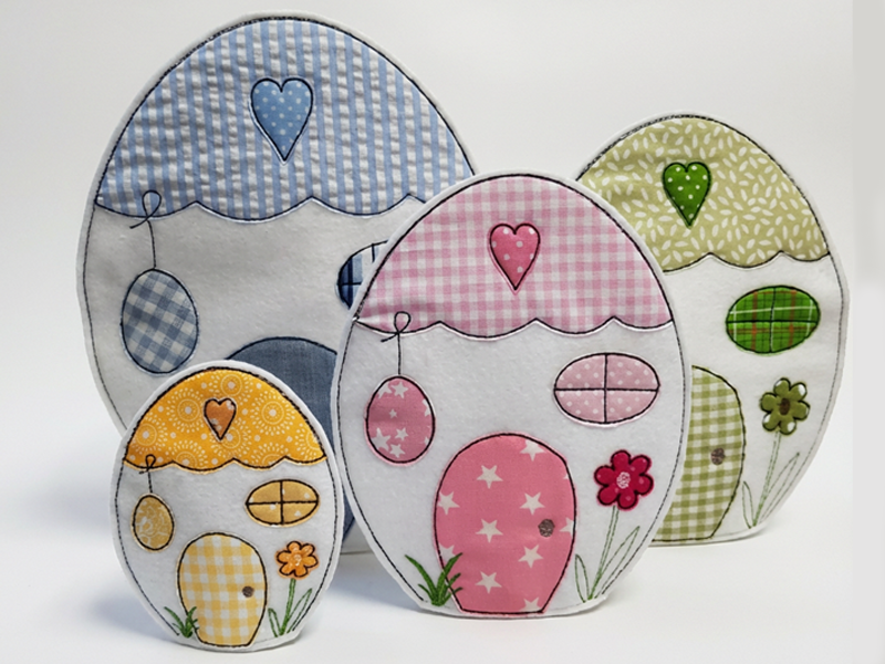 Preview: Eierhäuschen Stabdatei - ITH-Stickdatei