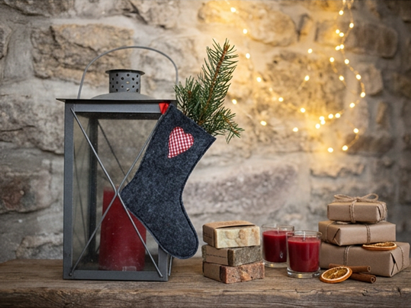 Preview: Nikolausstiefel aus Filz - ITH-Stickdatei