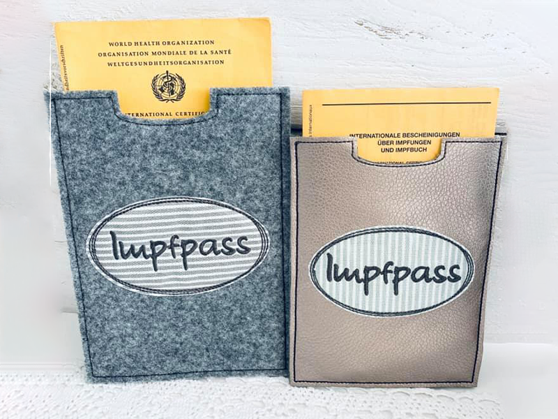 Impfpasshüllen Set - ITH-Stickdatei