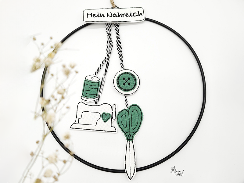 Näh Set Anhänger - ITH-Stickdatei