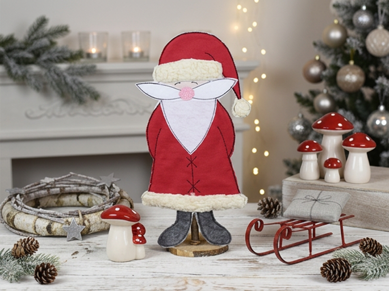 Preview: Weihnachtsmann Stabdatei - ITH-Stickdatei