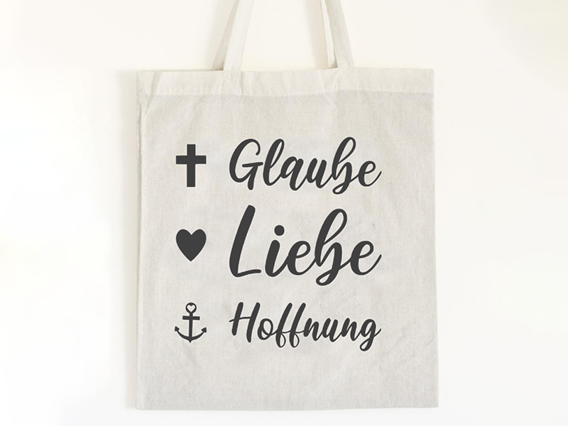 Preview: Glaube Liebe Hoffnung - Plotterdatei