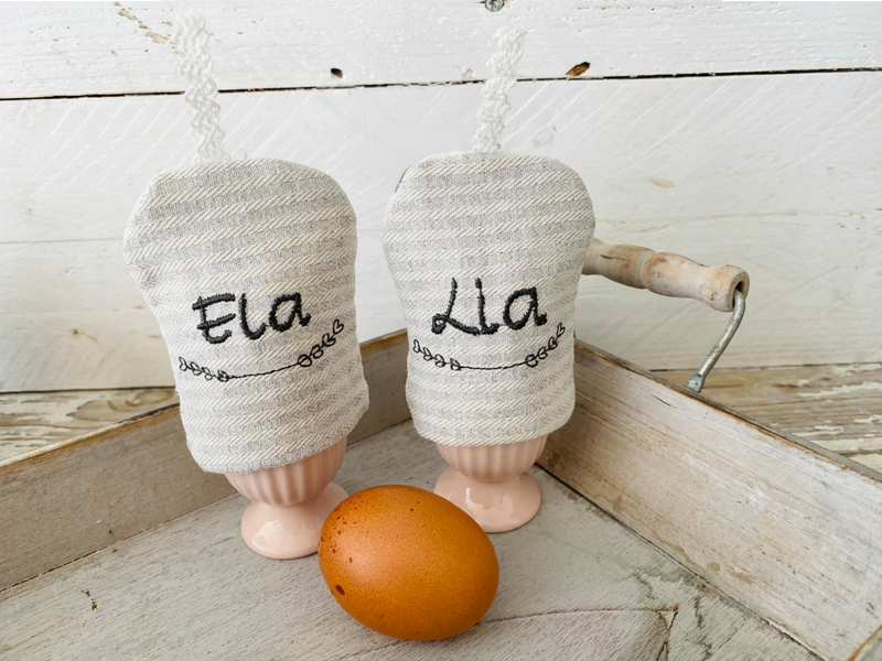 Preview: Blanko Eierwärmer aus Stoff - ITH-Stickdatei