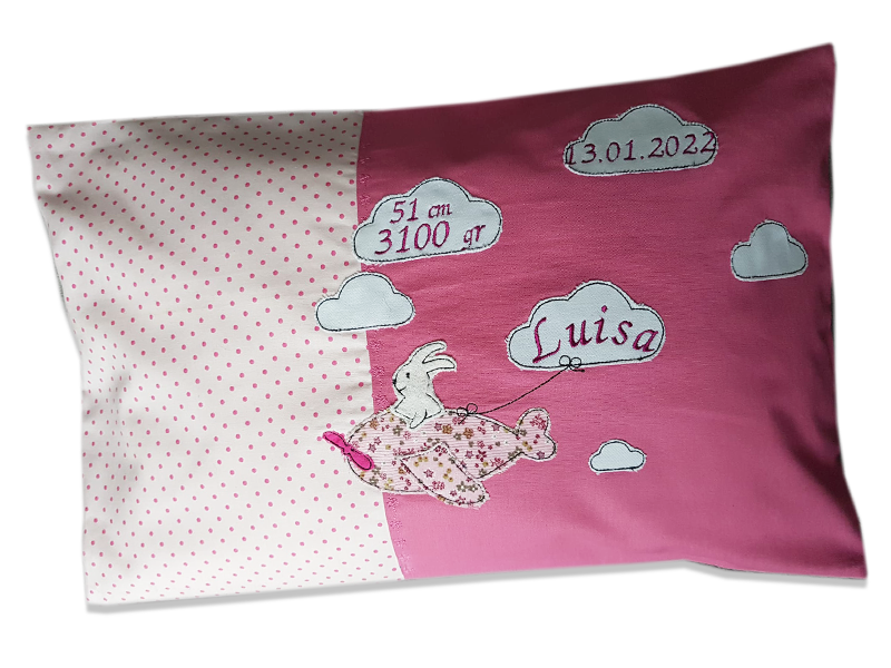 Hase im Flugzeug - doodle Stickdatei