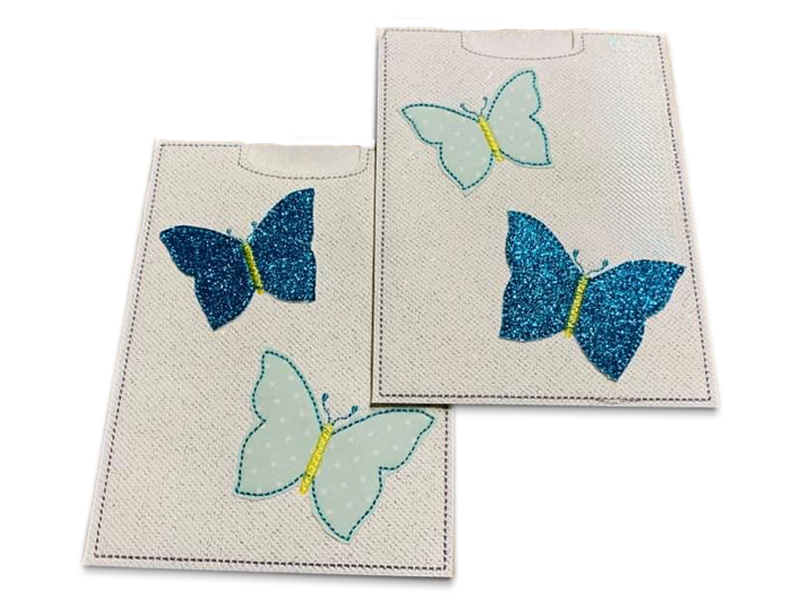 Impfpasshülle Schmetterling - ITH-Stickdatei