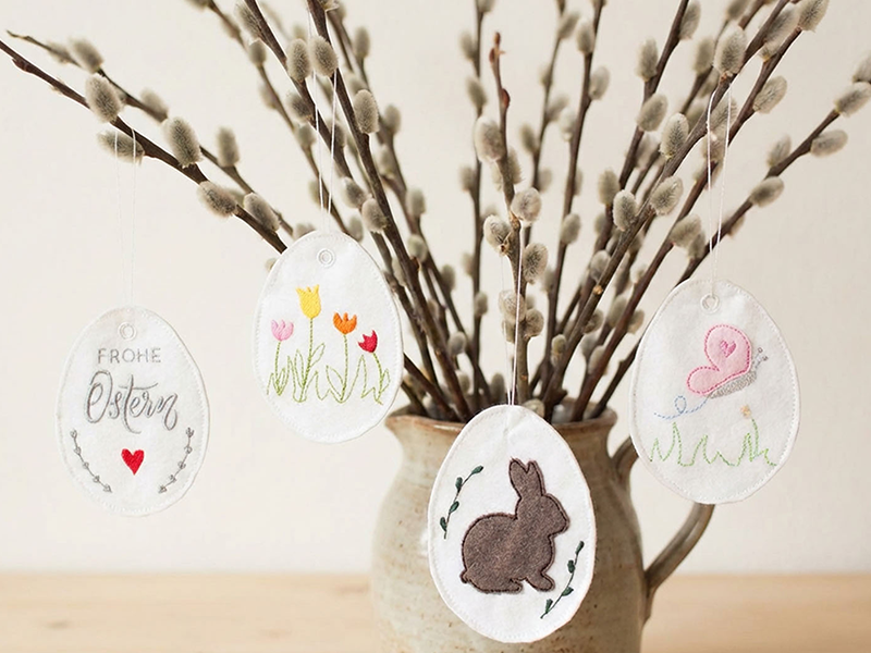 Preview: Osterei Anhänger - ITH-Stickdatei