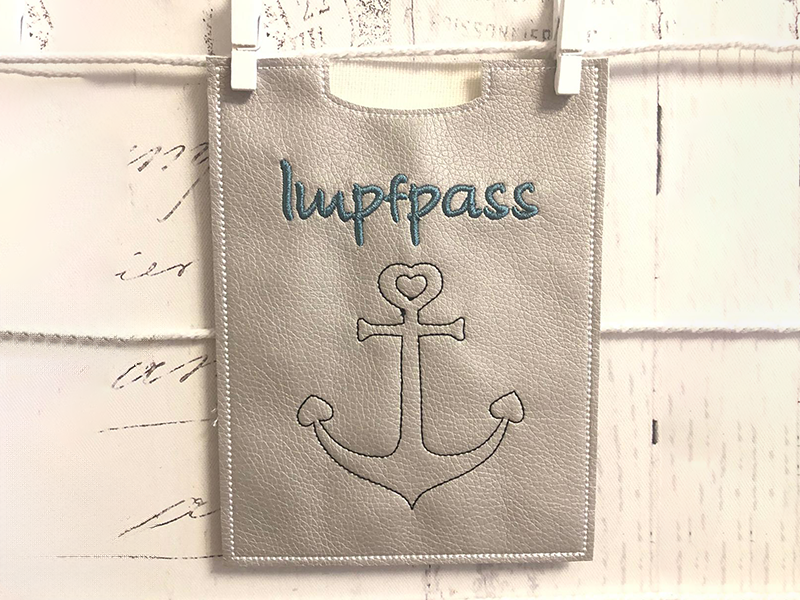 Impfpasshülle Anker - ITH-Stickdatei