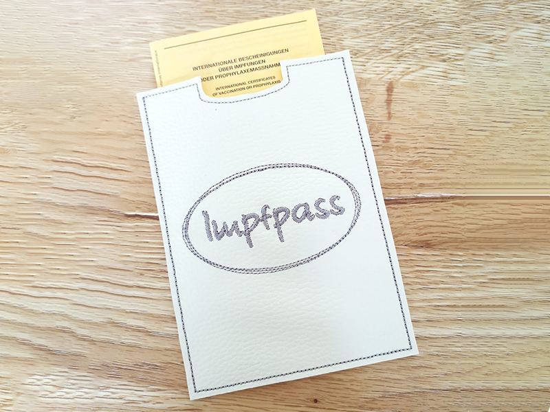 Impfpasshüllen Set - ITH-Stickdatei