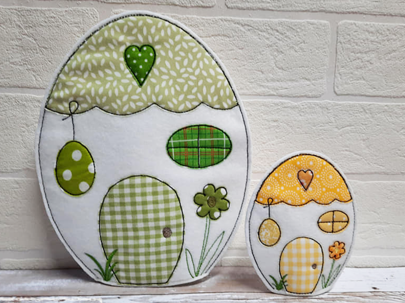 Eierhäuschen Stabdatei - ITH-Stickdatei