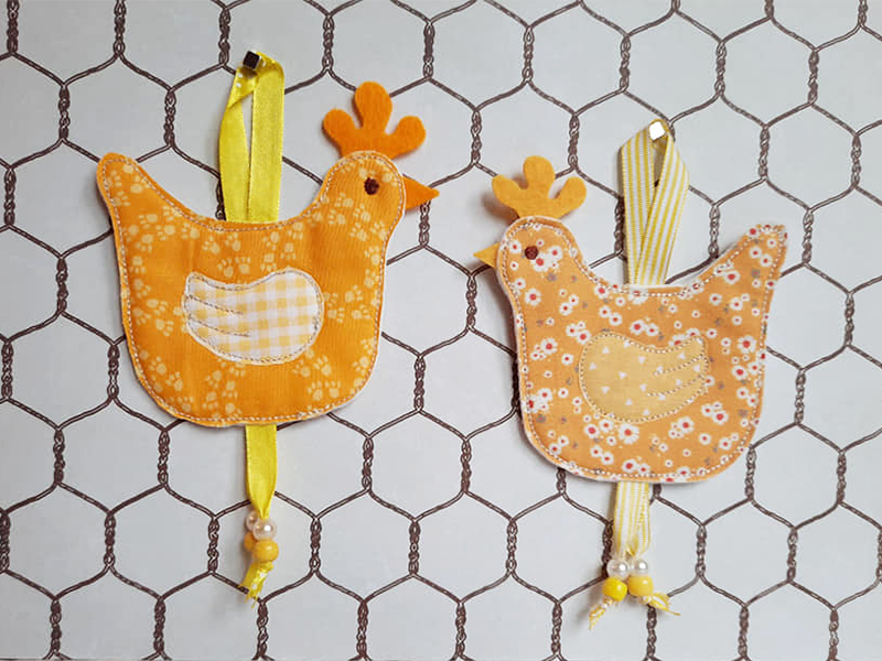 Henne Hedwig Anhänger - ITH-Stickdatei