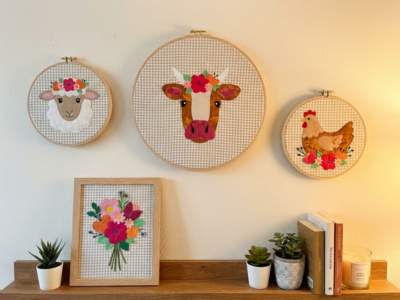 Boho Kuh - doodle Stickdatei