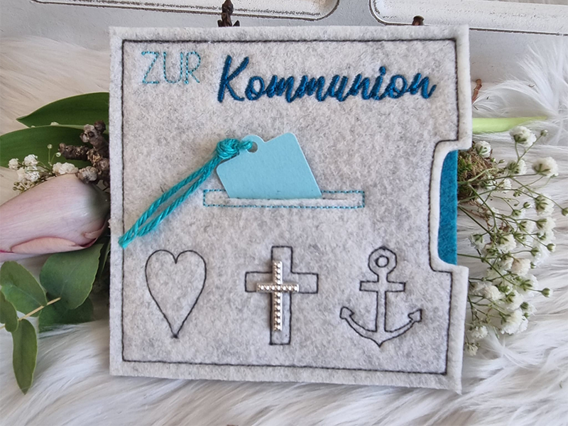 Christliche Schokoladenhüllen für Gutscheinkarten - ITH-Stickdatei