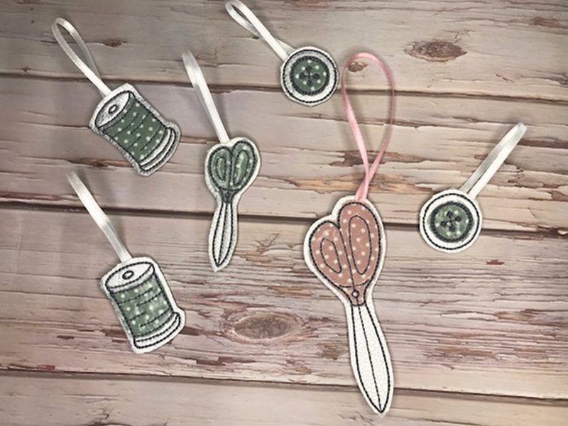 Näh Set Anhänger - ITH-Stickdatei