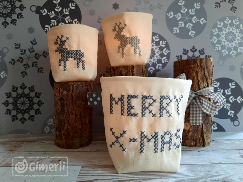 Weihnachts Set - Kreuzstich