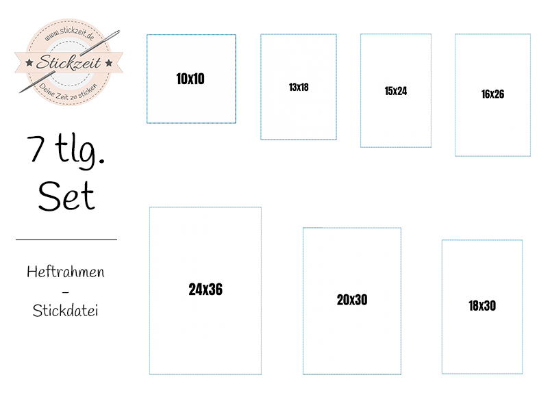 Heftrahmen - Stickdatei