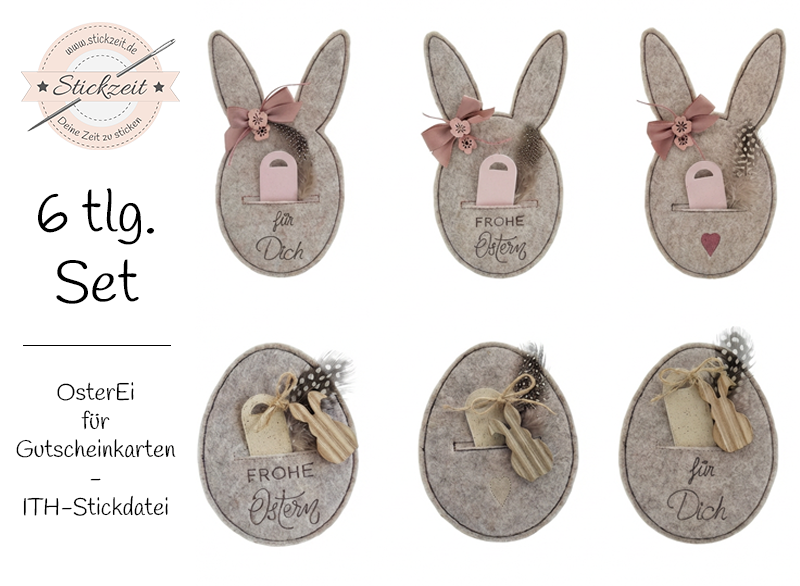 OsterEi für Gutscheinkarte - ITH-Stickdatei