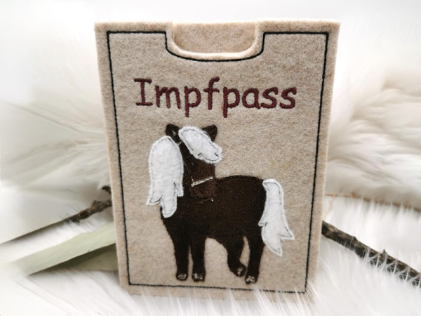 Impfpasshülle Pony - ITH-Stickdatei