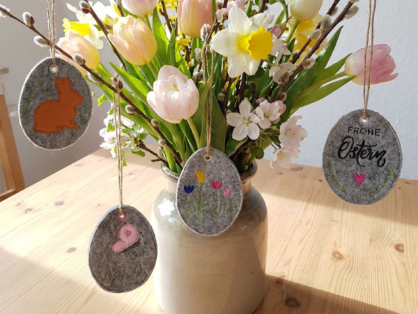 Osterei Anhänger - ITH-Stickdatei