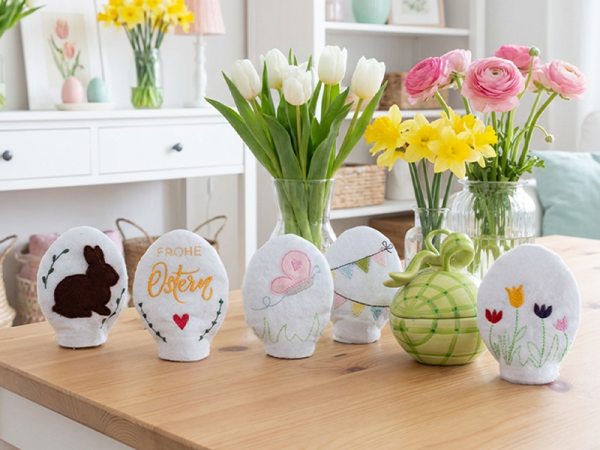 Teelichtcover Ostern - ITH-Stickdatei
