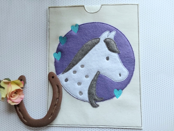 Blanko Equidenpass Hülle - ITH-Stickdatei