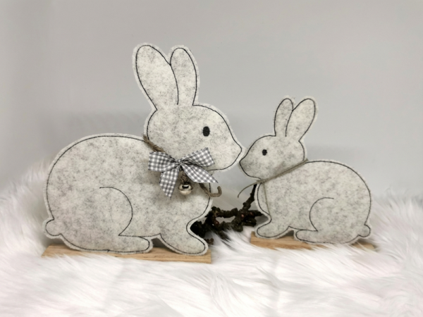 Hase Stabdatei Klötzchendatei - ITH-Stickdatei