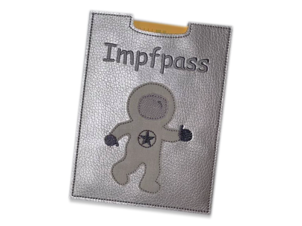 Impfpasshülle Astronaut - ITH-Stickdatei