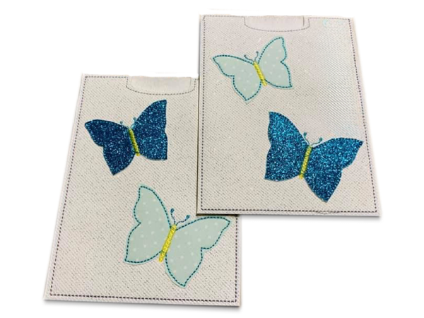 Impfpasshülle Schmetterling - ITH-Stickdatei