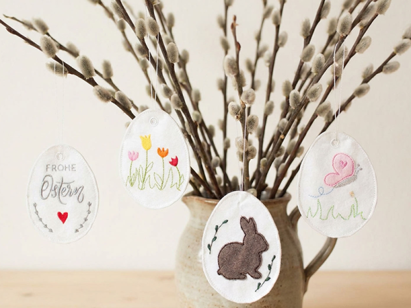 Osterei Anhänger - ITH-Stickdatei