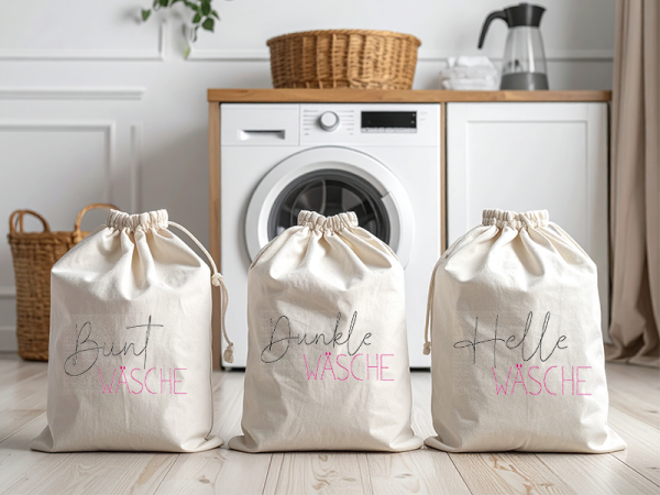 Waschküche Haushalt Sprüche - redwork Stickdatei