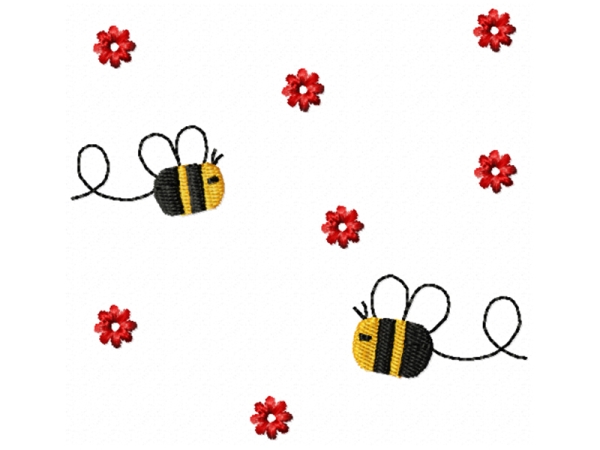 Bienchen - Stickdatei Vollstick