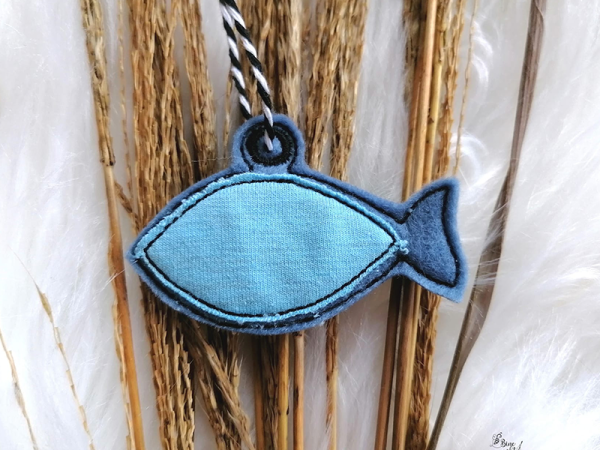Fisch Anhänger - ITH-Stickdatei