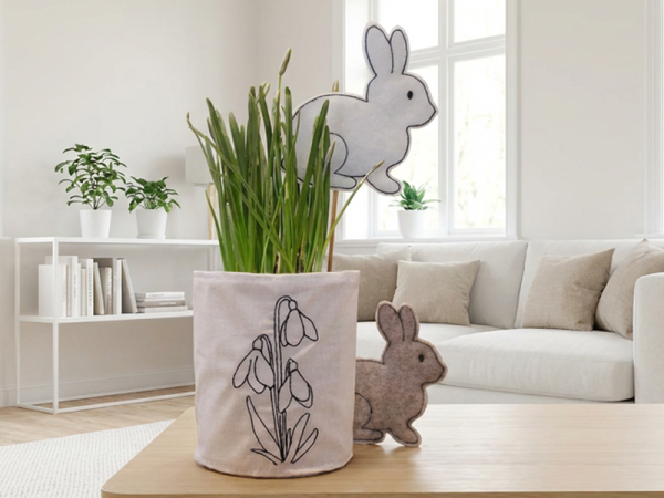 Hase Stabdatei Klötzchendatei - ITH-Stickdatei