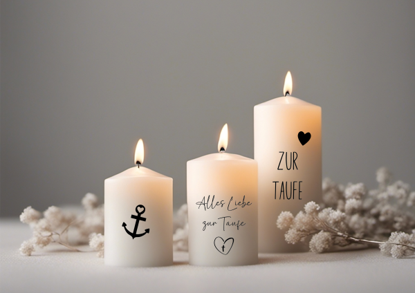 Taufe -Kerzentattoo