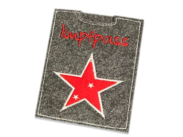 Impfpasshülle Stern- ITH-Stickdatei