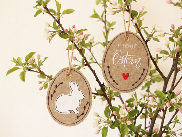 Osterei Anhänger - ITH-Stickdatei