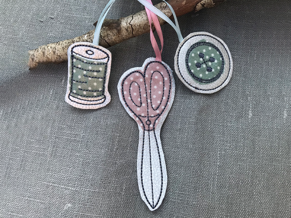Näh Set Anhänger - ITH-Stickdatei