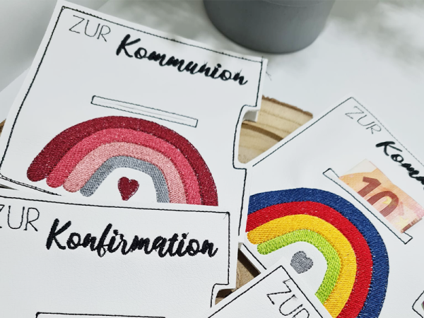 Christliche Schokoladenhüllen für Gutscheinkarten - ITH-Stickdatei