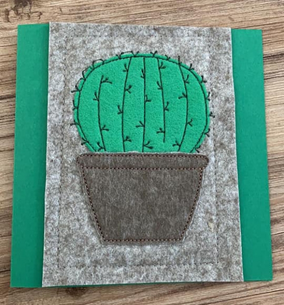doodle Stickdatei -  Kaktus