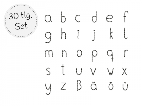 Mini abc - Kleinbuchstaben