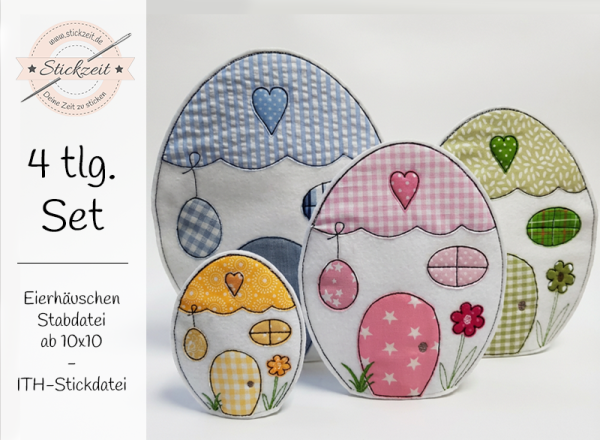 Eierhäuschen Stabdatei - ITH-Stickdatei
