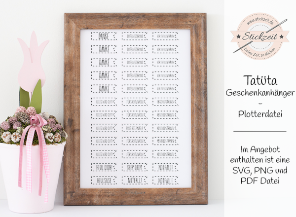 Anhänger für Tatütas - Plotterdatei