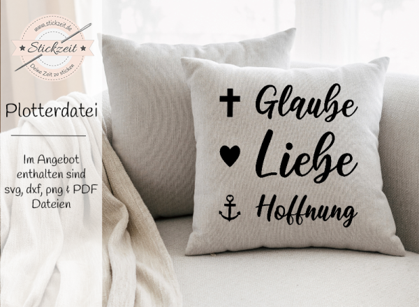 Glaube Liebe Hoffnung - Plotterdatei